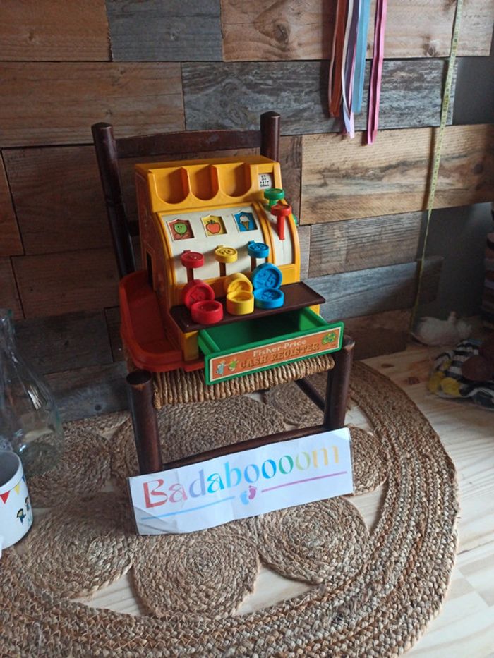 Jouet cash register Fisher price 1974 BE