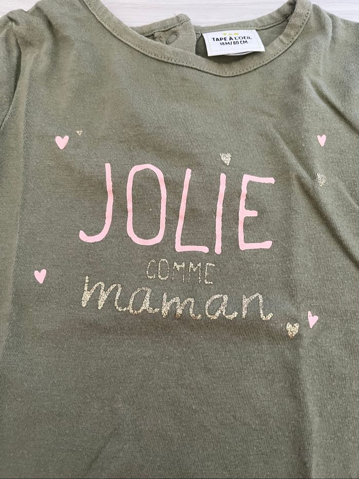 Lot 2 teeshirt Manche courte 18mois - photo numéro 4