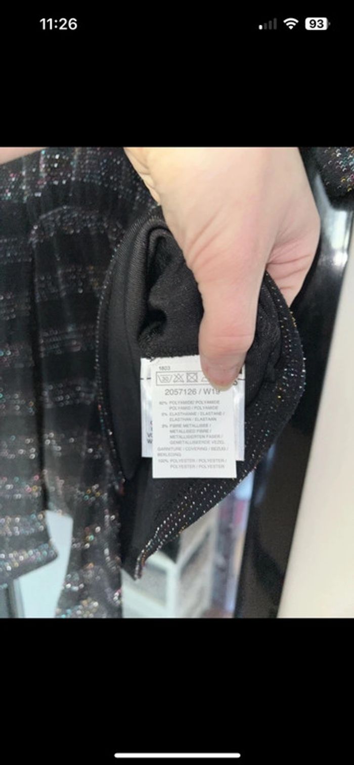 Haut noir brillant taille S 36 - photo numéro 5