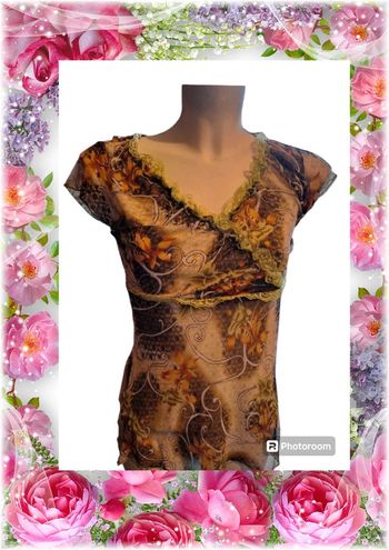 💫🌸T-shirt imprimé manches courtes pour femme 🌸💫