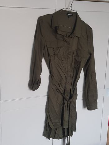 Robe chemise kaki XS neuve 