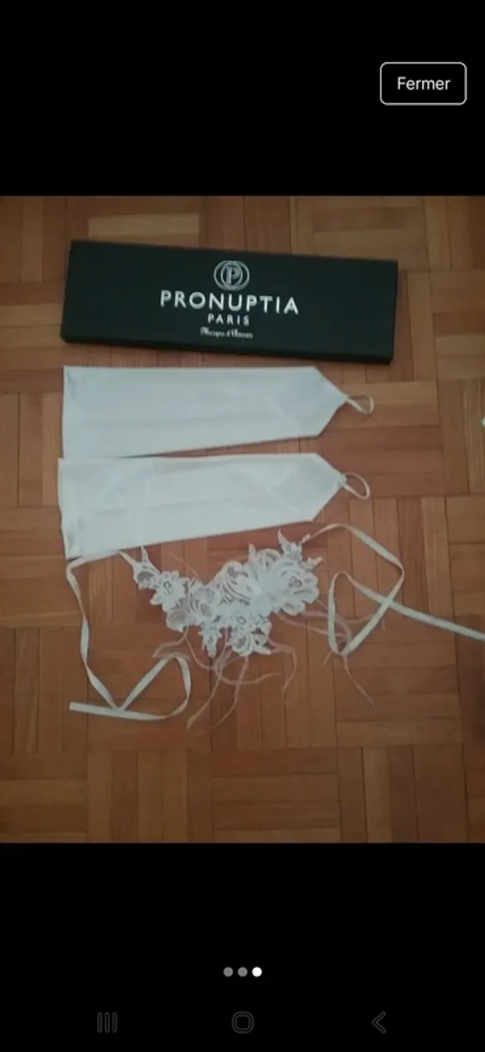 Robe mariée 46 et accessoires pronuptia - photo numéro 3