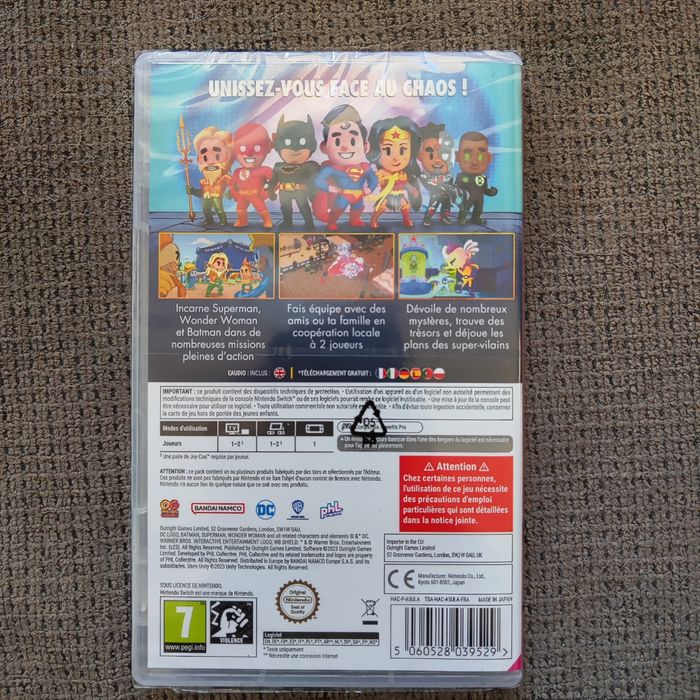 Jeu Switch DC justice League chaos cosmique neuf sous blister - photo numéro 2