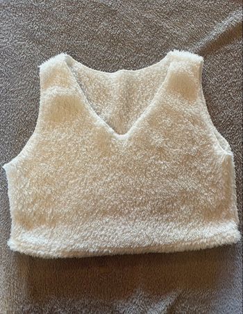 top court, blanc, sans manches, taille L 🤍