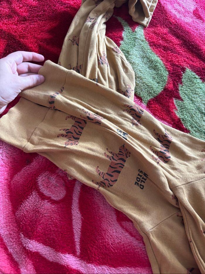 Pyjama léger aux motifs tigres et écriture - photo numéro 5