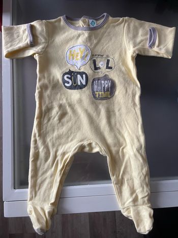 Pyjama sun Happy jaune