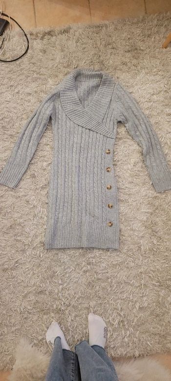 Robe pull grise