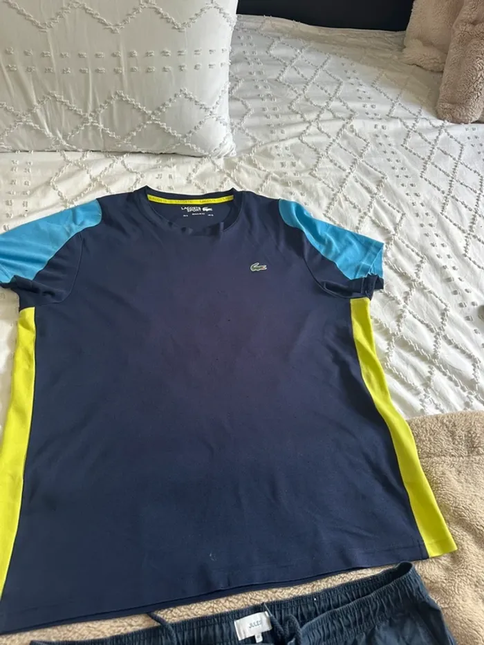 Ensemble bermuda et tee shirt Lacoste XL - photo numéro 13