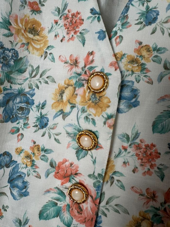 🌸Chemisier - vintage - fleurie 🌸 - photo numéro 4
