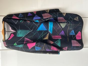Robe noire aux formes colorées Mado et les Autres - Taille 46