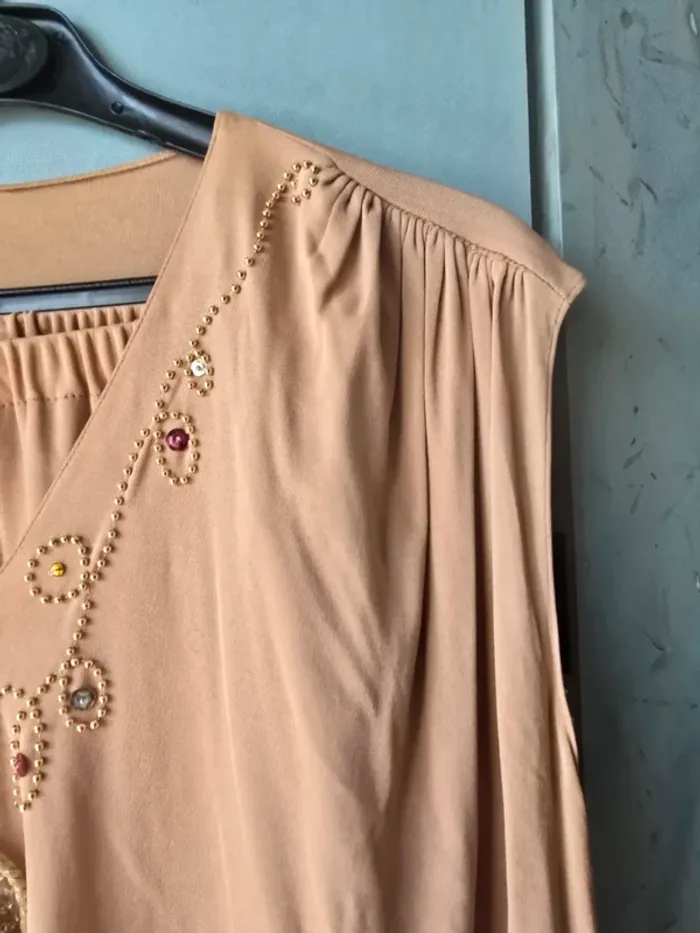 Ensemble 3 pièces femme – Jupe, haut & gilet perlé – Taille 42/44 - photo numéro 7