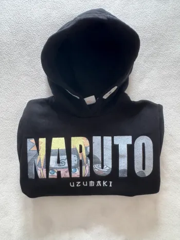 Sweat Naruto noir – Taille XXS enfant – Look manga stylé