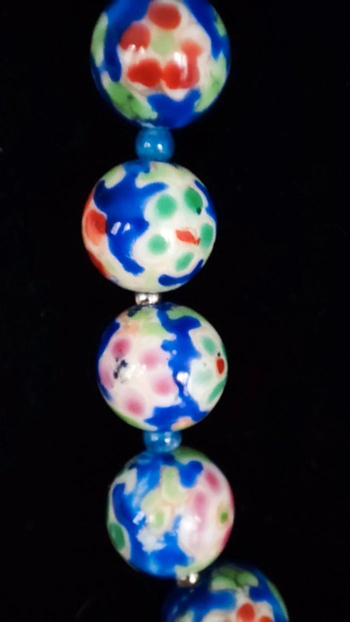 Collier en céramique vintage - photo numéro 3