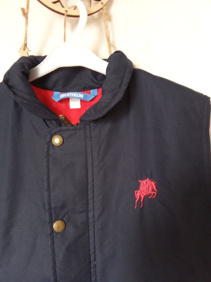 Veste sans manche équitation marine, rouge Decathlon 6 ans, sport, mixte, cheval - photo numéro 4