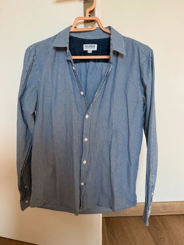 Chemise Pull Bear taille S à rayures état satisfaisant