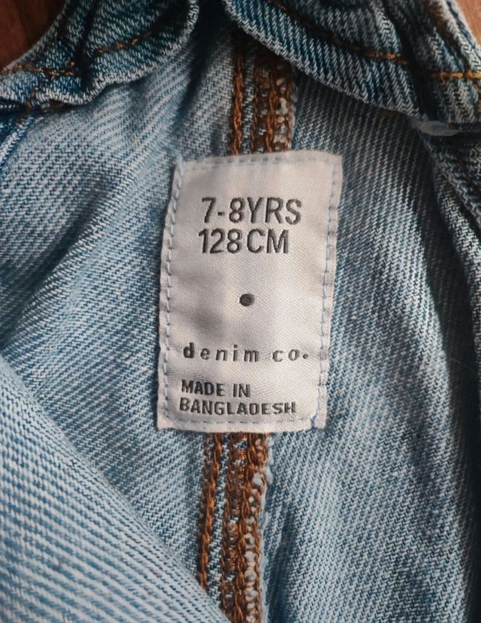 Salopette en jean  Denim Co  7-8 ans - photo numéro 4