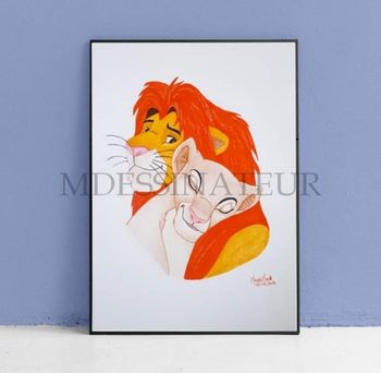 Portrait Simba & Nala (adultes)