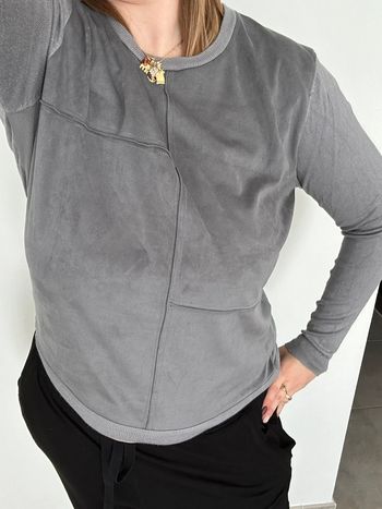 Pull camaïeu en daim T42-44