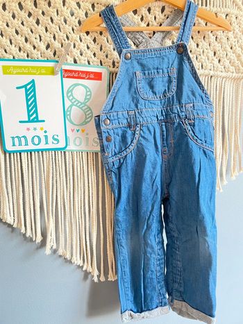 Salopette en jean t.18m
