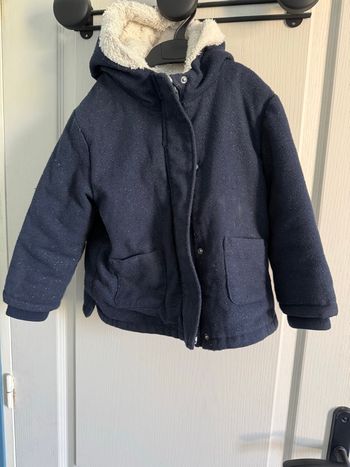 Manteau 4 ans marine à paillette 
