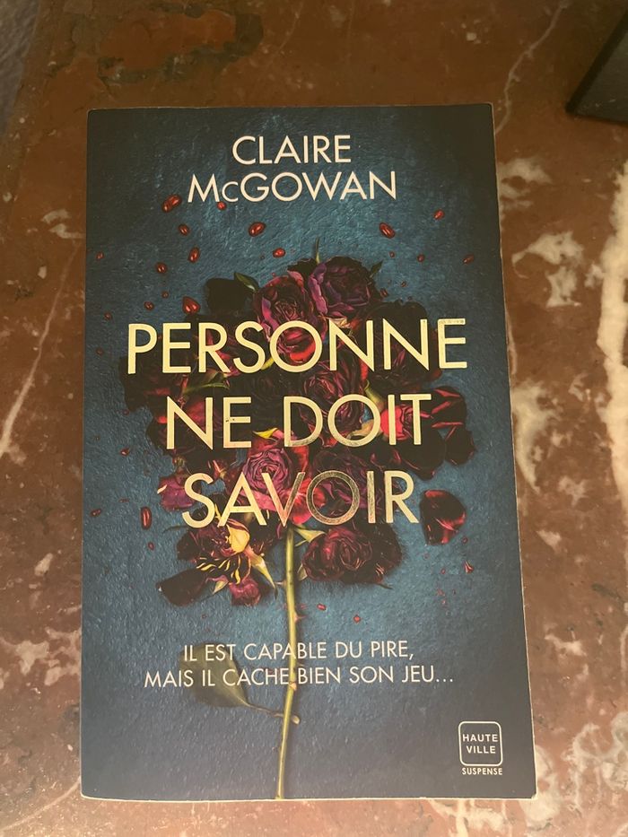 Livre « Personne ne doit savoir » Claire McGowan