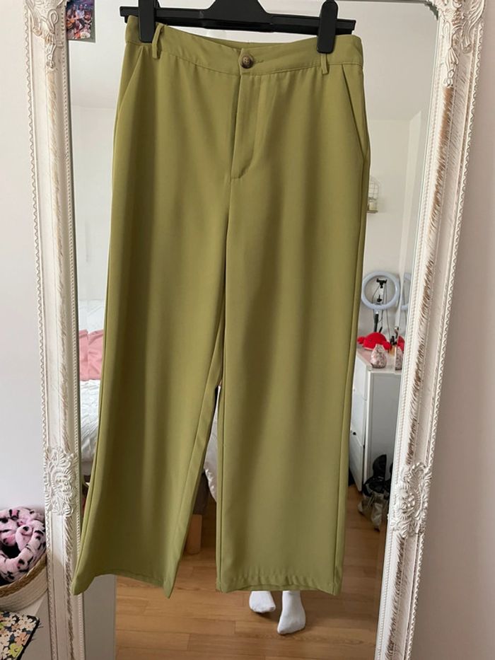 pantalon léger vert pour petites - photo numéro 2
