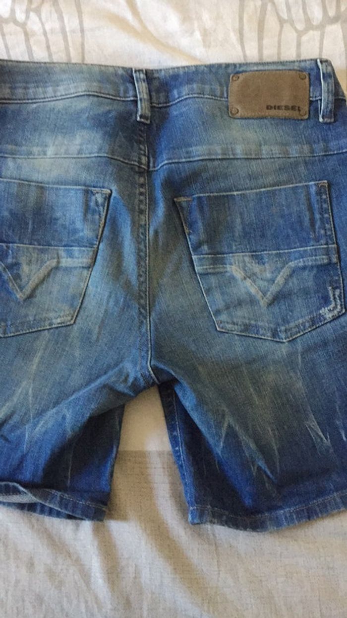 Bermuda short jean Diesel 26 - photo numéro 2
