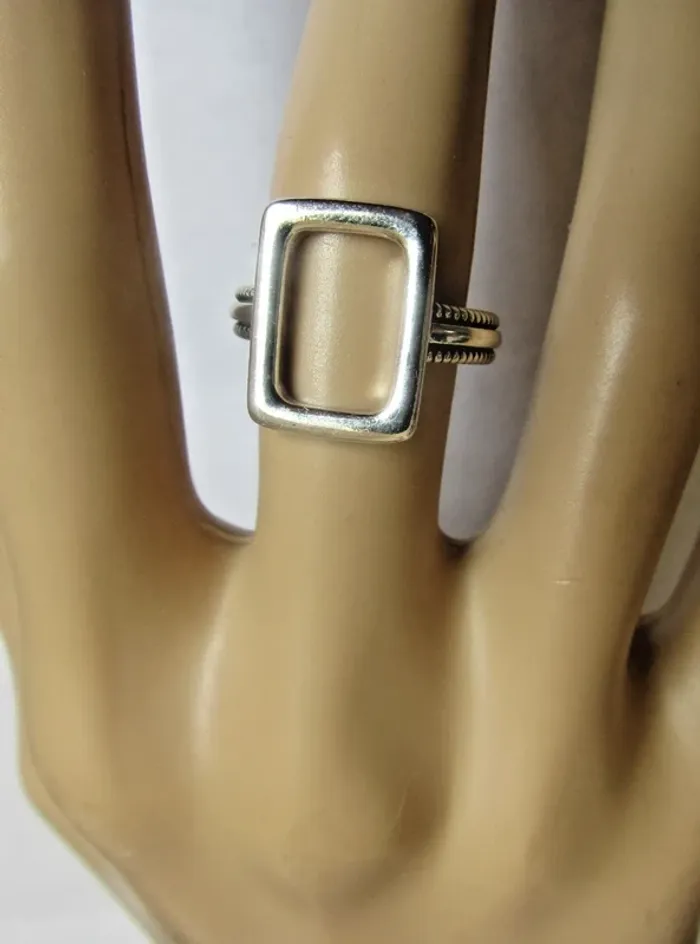 neuf idéal cadeau a tout petit prix bague minimaliste en argent 925 taille réglable - photo numéro 4