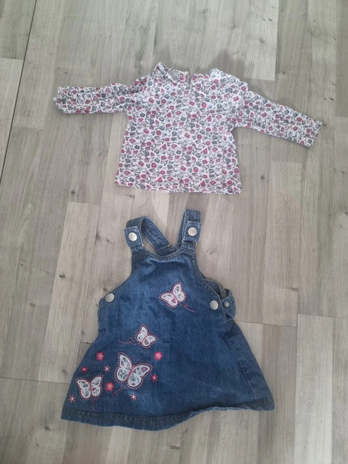 Ensemble (robe +haut) 6 mois - photo numéro 2