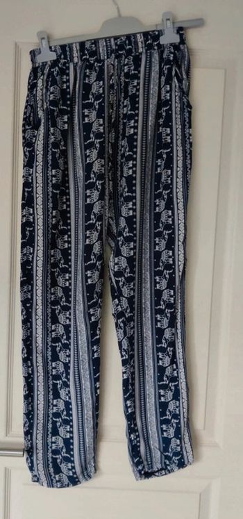 Pantalon léger noir et blanc