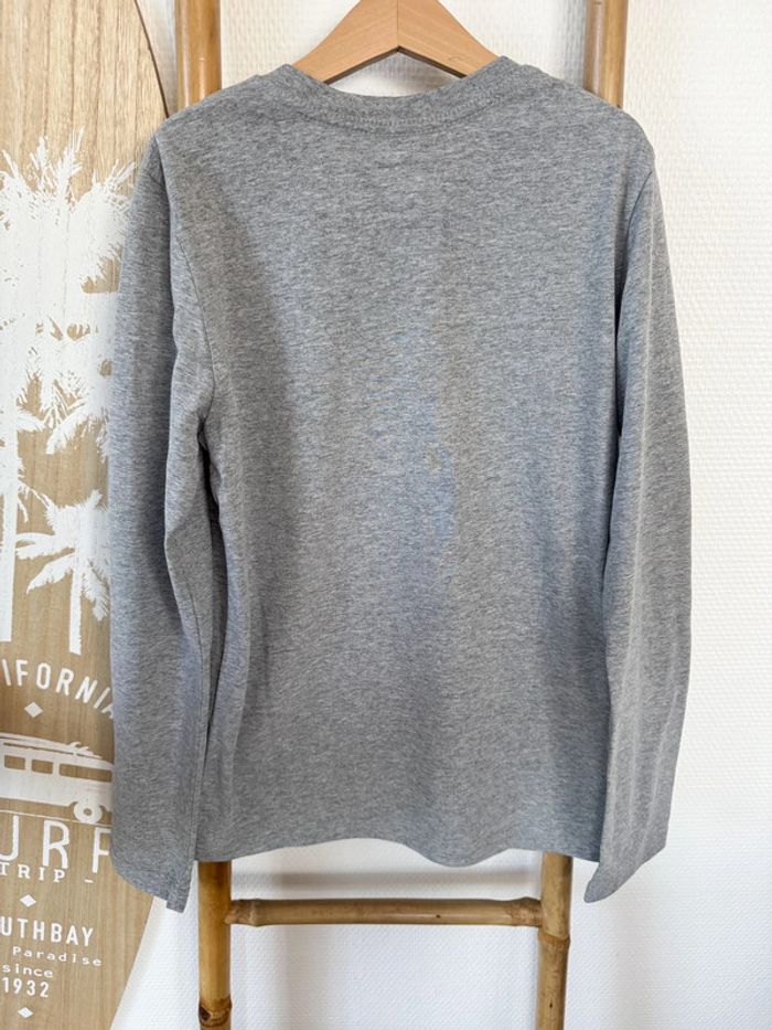 Tee-shirt manches longues gris foncé Levi's g Taille 12 ans - photo numéro 3