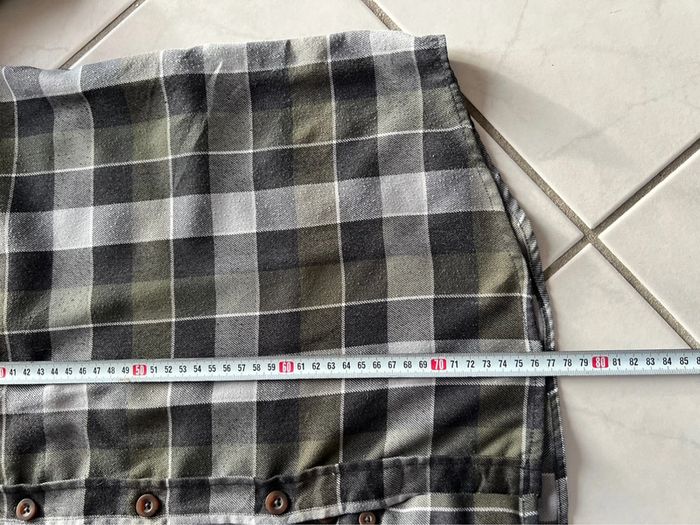Chemise Great Northwest ( vintage dressing ) coton / flanelle taille XL couleur noir gris & kaki - photo numéro 8