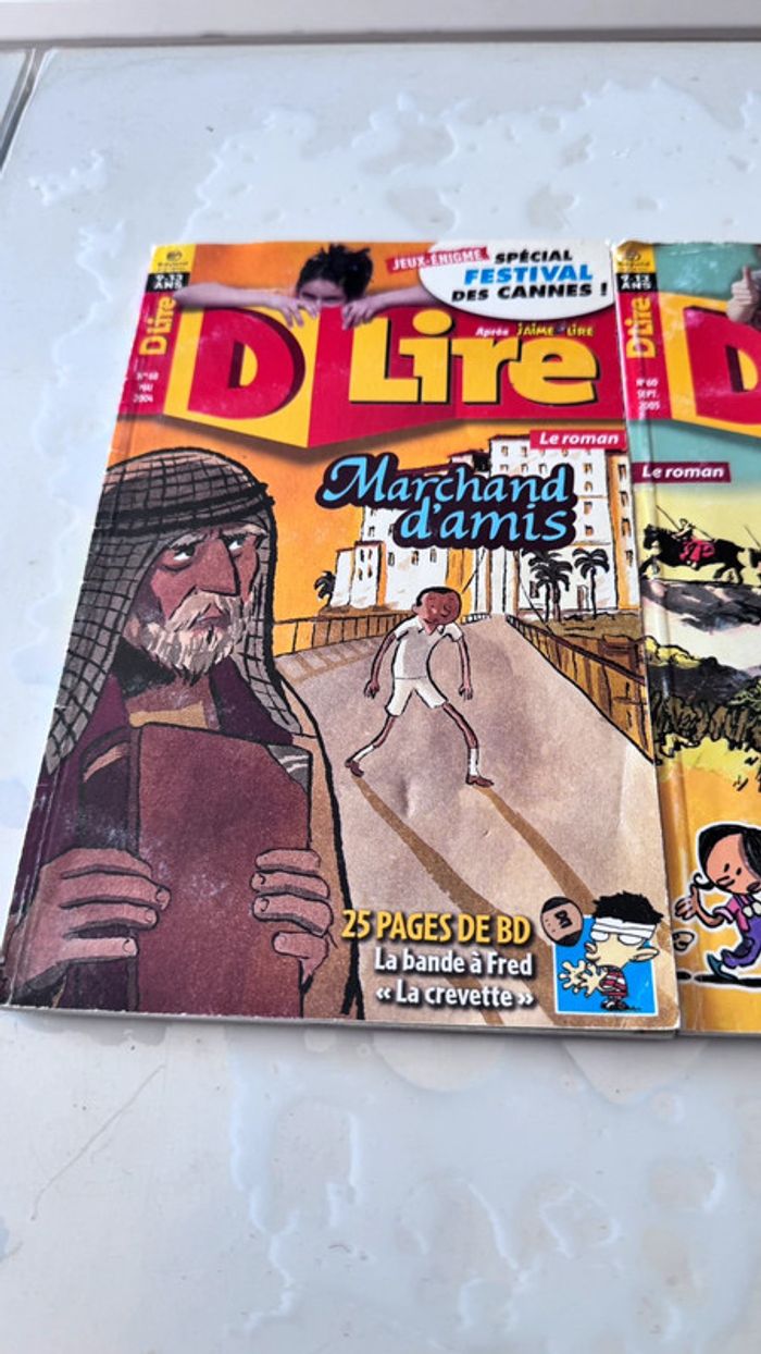 Lot de 3 magazines DLire – Romans + BD + Jeux – Bon état - photo numéro 3