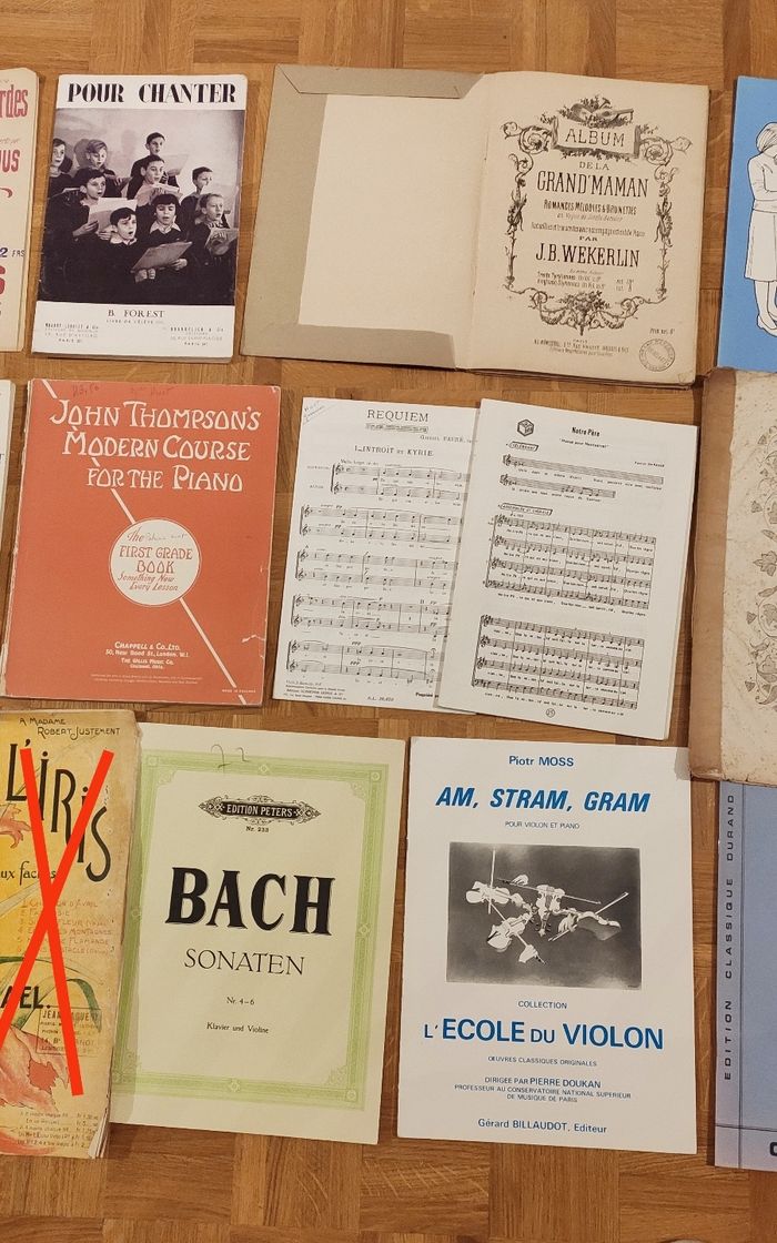 Lot de livres de musiques - photo numéro 1