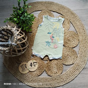 🐘 Barboteuse Petit Béguin – Modèle Moka – 9 mois / 74 cm – Parfait état