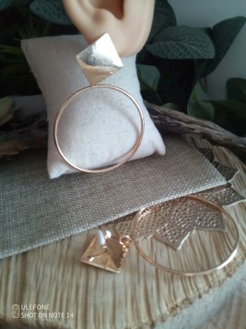 Créoles dorées à clipper