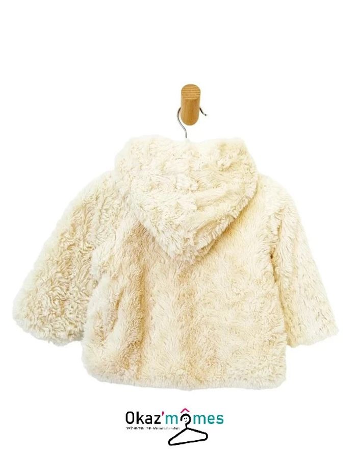 Manteau / veste à capuche en fausse fourrure - Chipie 12 mois - photo numéro 3
