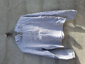 Sweat à capuche gris
