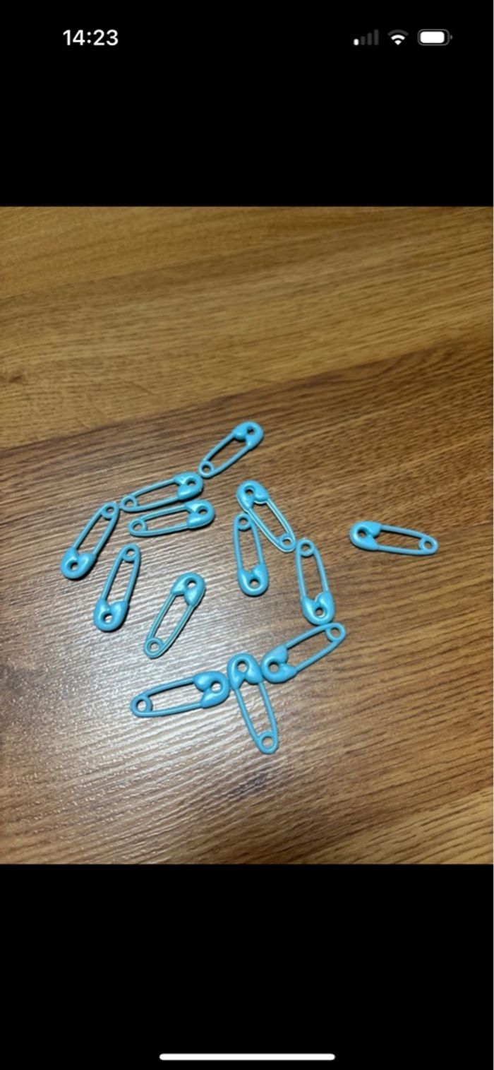 Lot de 13 épingles à nourrice décoration création bébé garçon neuf - photo numéro 2