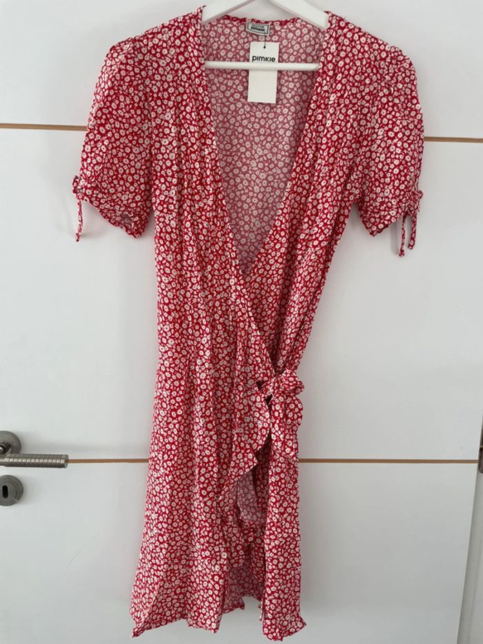 Robe rouge fleurie 34 Pimkie - photo numéro 2
