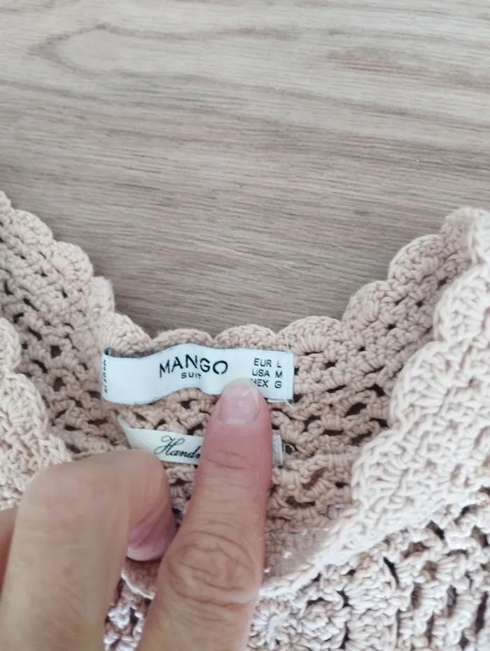 Débardeur en crochet beige stradivarius M - photo numéro 6