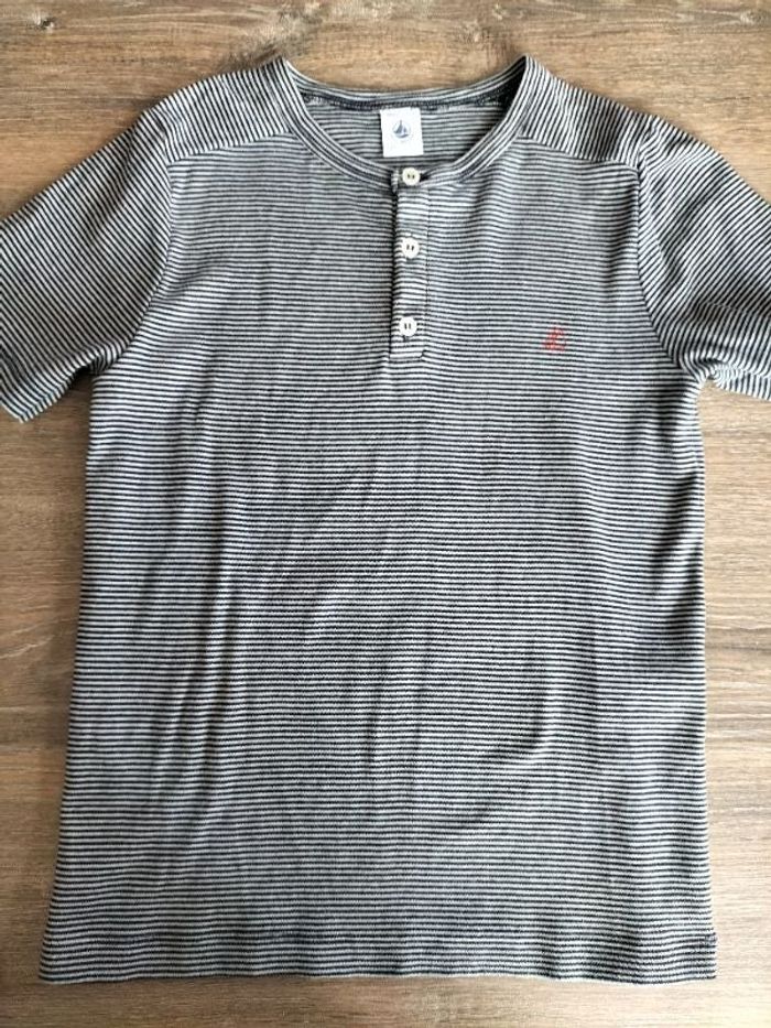 Tee-shirt marinière 10 ans Petit Bateau
