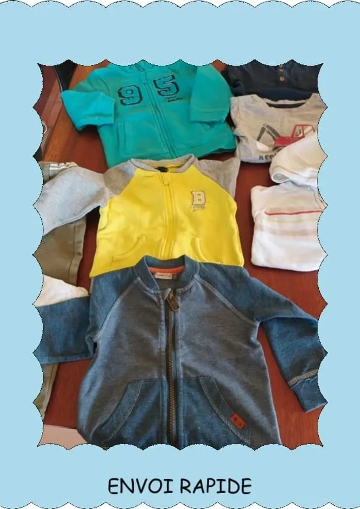 Lot printemps été 18 mois garçon 8 articles dont 1 pantalon neuf - photo numéro 5