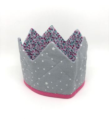 Couronne de princesse en tissu réversible