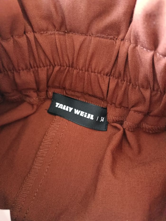 Pantalon droit marron Tally weijl taille 34 - photo numéro 10
