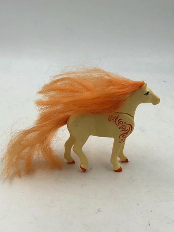 Figurine Playmobil cheval orange à coiffer