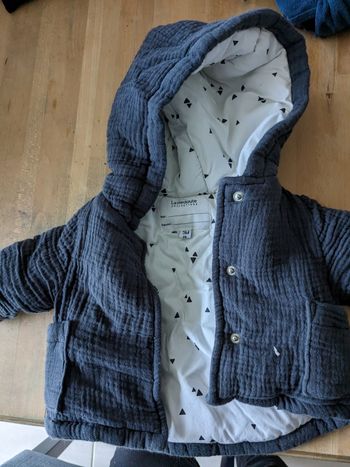 Veste chaude garçon 3 mois