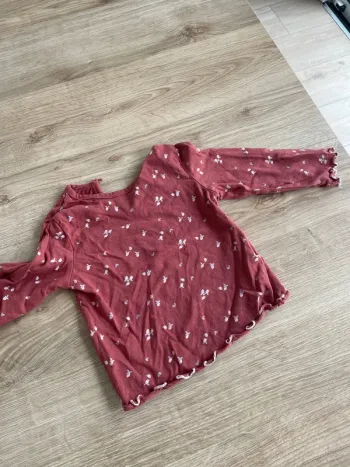 T shirt manche longue cerise