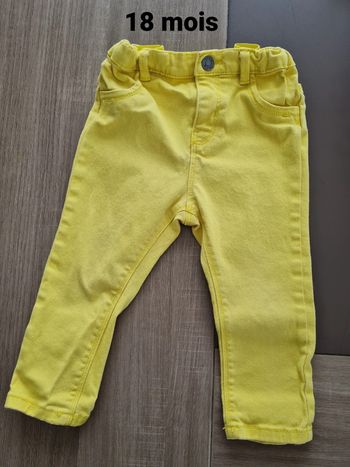 Pantalon jaune 18 mois obaïbi