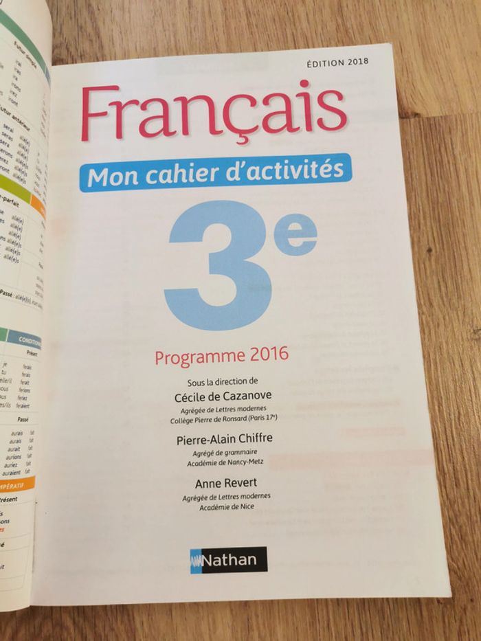 Français, mon cahier d'activités - photo numéro 3